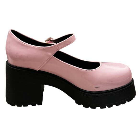 SODA bubblegum patent vegan leather Pink platform Maryjane schoolgirl NWT SZ 8.5 - Picture 9 of 14